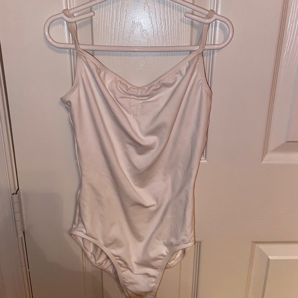 So danca White camisole leotard